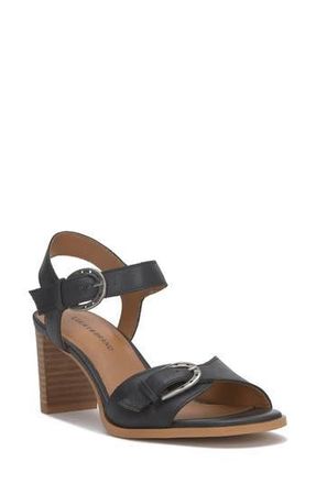 Lucky Brand Luseal Ankle Strap Sandal in Black Sumhaz at Nordstrom Rack, Size 6.5