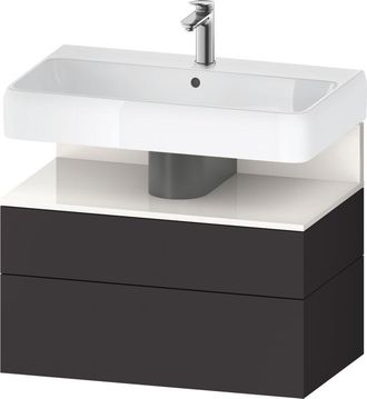 Duravit Duravit - Qatego Mueble Bajo Lavabo, 1 Extra&iacute;ble Y 1 Caj&oacute;n