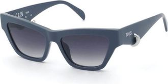Tous Sunglasses, female, Blue, 55 MM, Stod06V 04G5 Sunglasses