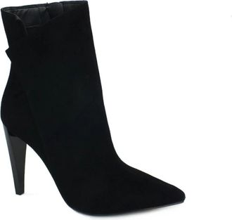 Guess Puntige Enkelboot - Dames - Laarzen met Hak - Zwart - 35 EU - Leer - Schoenen