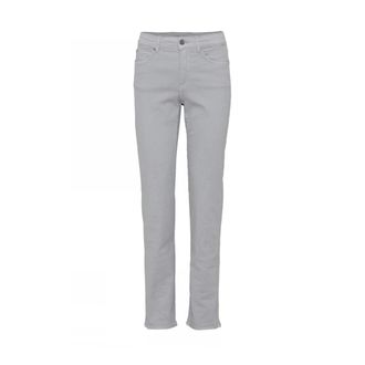 C.Ro Dames, Broeken, Grijs, Maat: 2XL Leer