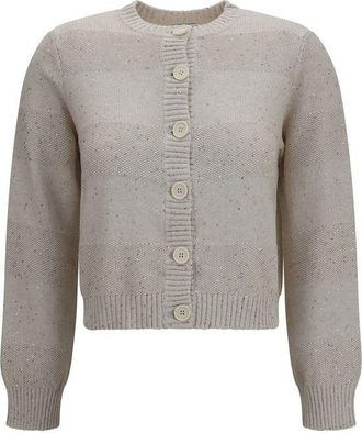 Brunello Cucinelli Beige Cotton Womens Sweatshirt