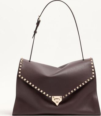 Valentino Garavani Valentino Garavani Rockstud Maxxing Large Shoulder Bag in Smooth Calfskin Wo