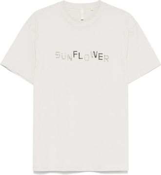 Sunflower Lichtgrijs Logo T-shirt - Heren - T-shirts - Grijs - M - Katoen - Tops