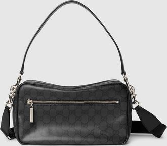 Gucci Essence Classic Small Crossbody Bag, Black, GG Canvas