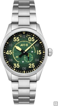 AVI-8 Spitfire Type 300 Automatic Bracelet Watch, 42mm in Green at Nordstrom