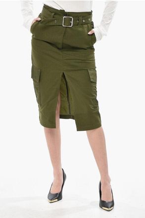 Pinko Cargo Midi Skirt MONDO with Belt size 38