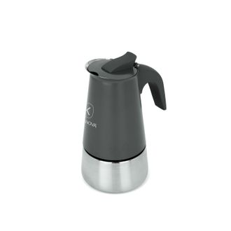 KASANOVA Caffettiera induzione 2 tazze grigia