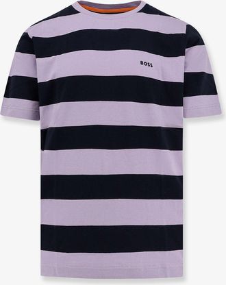 BOSS Striped cotton T-shirt - BOSS - gender_Man