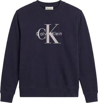 Calvin Klein Jeans Felpa Monogram - - Sweatshirts & Hoodies - Uomo - Blu - M