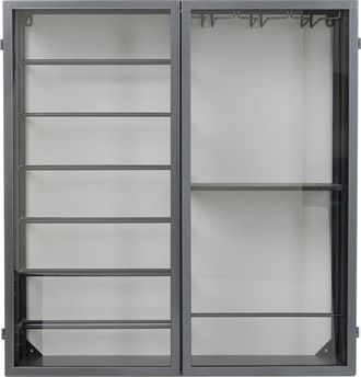 Kare Design Botellero pared porto negro 75x80cm