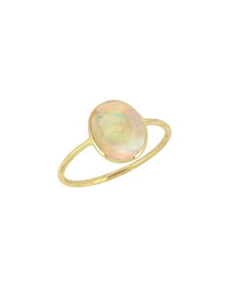 Tiramisu 14K Ethiopian Opal Ring