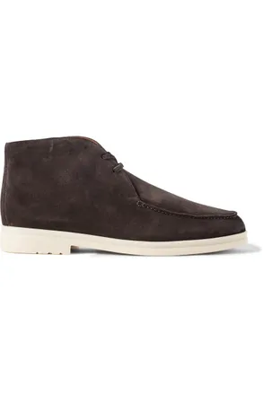 Loro Piana Walk and Walk Suede Chukka Boots