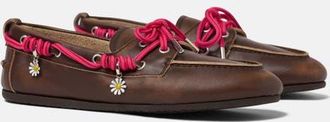 Scarosso Avery Boat Shoes in Brown - Calf at Nordstrom, Size 35