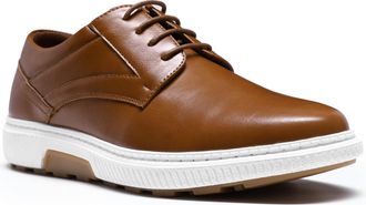 AlltheMen Mens Casual Oxford Dress Shoes Business Shoes Sneakers for Men, Brown, 7 UK