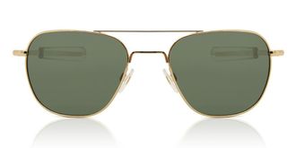 American Optical ORIGINAL PILOT Polarized 1GNGP Mens Sunglasses Gold Size 55