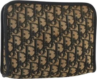 Dior Pre-owned Trotter Canvas Pouch - Dames - Vintage Clutch - Veelkleurig - ONE Size - Leer - Vintage