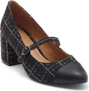 Nordstrom Rack Jackie Cap Toe Mary Jane Pump in Black White at Nordstrom Rack, Size 7.5