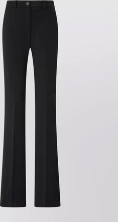 Pinko graphic flare trousers front crease