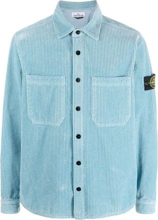 Stone Island Corduroy Overshirt Blue 791511311-V0041