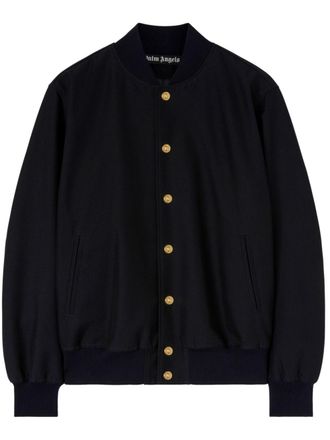 Palm Angels Bomber con stampa - Blu