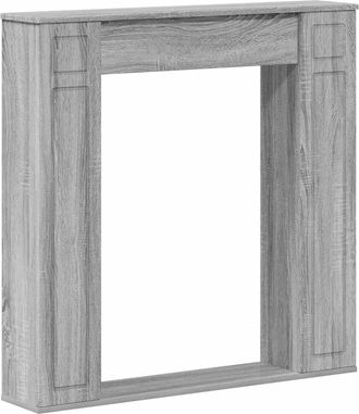 vidaXL Marco De Chimenea Sonoma Gris 100 X 20 X 100 Cm Vidaxl