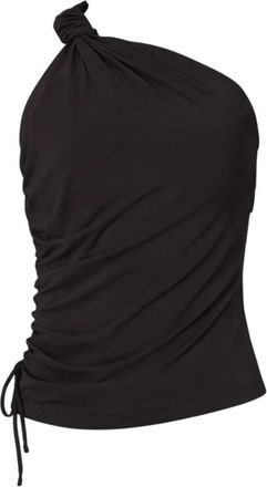 Pinko Charita Shirt - Dames - Tops zonder mouwen - Bruin - M - Katoen - Tops