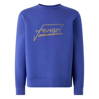 Ferrari Scuba Crew-Neck Sweatshirt - Heren - Sweatshirts & Hoodies - Blauw - Maat: M Viscose