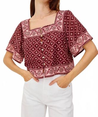 Rails Ellen Crop Top In Flower Chain