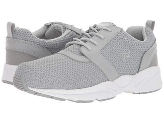 Propét Stability X Mens Shoes Light Grey : 7.5 XX (5E), Leather/Textile