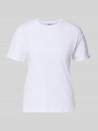 Noisy May T-Shirt mit fixiertem &Auml;rmelaufschlag Modell BRANDY in Weiss, Gr&ouml;&szlig;e XL