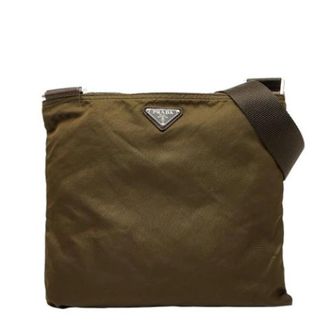 Prada Pre-owned Cross Body Bags, female, Green, Size: ONE SIZE Pre-owned Nylon Vintage Cross Body Bag