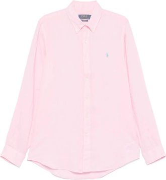 Polo Ralph Lauren Camicia In Lino Custom-Fit-Uomo