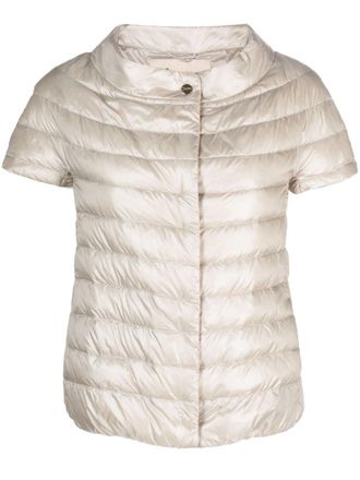 Herno Margherita jack met korte mouwen - Beige