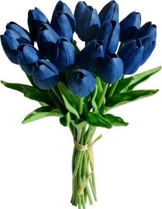 OEM Paquete De 10 Tulipanes De Seda Color Rojo Rosado, De 34 Cm (13,5 Pulgadas), Ideales Para La Decoraci&oacute;n Del Hogar, Bodas, El D&iacute;a De La Madre, Pascua Y