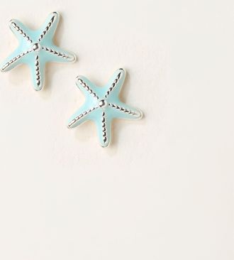 Fat Face FatFace Blue Starfish Stud Earrings