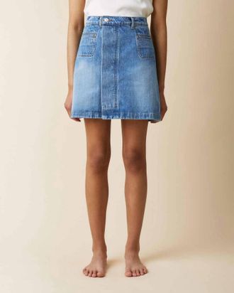 Jeanerica Amy Skirt In Denim