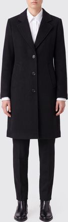 Liu Jo Knee-Length Single-Breasted Wool Blend Coat with Lapel Collar