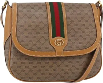 Gucci Pre-owned Cross Body Bags, female, Beige, Size: ONE SIZE Pre-owned Vintage Cross Body Bag
