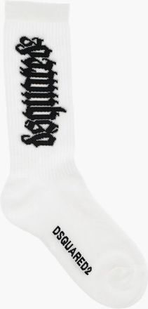 Dsquared2 Cotton Blend Socks with Contrast Logo size 40
