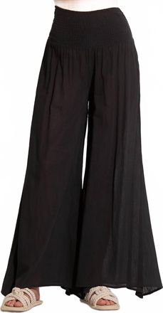 Elan Womens Wide Leg Palazzo Pant In Black