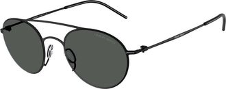 Giorgio Armani AR6169 300187 Mens Sunglasses Black Size 48