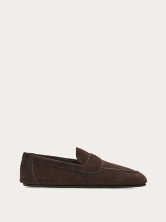 Ferragamo Uomo Mocassino in suede Marrone Taglia 39.5