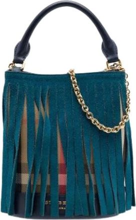 Burberry Pre-owned Suede Fringe Satchel - - Pre-owned - Donna - Beige - ONE SIZE