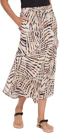 Lyss&eacute; The Packable Pleated Printed Skirt