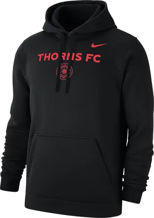 Nike Portland Thorns FC Club Nike Mens NWSL Fleece Pullover Hoodie in Black | M31777FW25-BLK