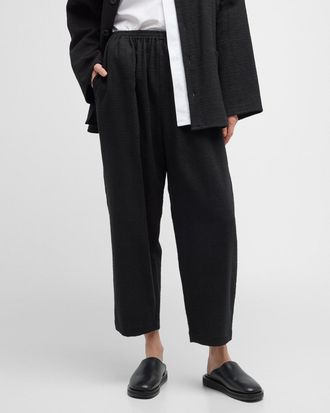 Eskandar Japanese Straight-Leg Trousers