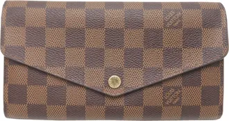 Louis Vuitton Rose Ballerine Damier Canvas Long Wallet (Bi-Fold) (Pre-Owned)