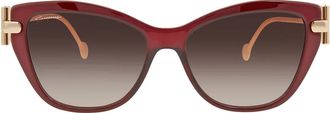 Ferragamo Salvatore Ferragamo Brown Gradient Cat Eye Sunglasses SF928S 606 55