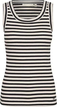 Inwear Gestreepte Tanktop Zwart/Wit - Dames - Tops zonder mouwen - Veelkleurig - XS - Tops